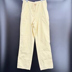 Lauren Ralph Lauren Women's Yellow Straight Leg Chino Pant Sz 8 Cotton